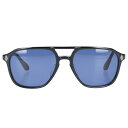 クロムハーツ Chrome Hearts サイズ:55□19-14 ZIPHER サイドフレアニーテンプルサングラス((フレーム)ブラック×シルバー)【6010...