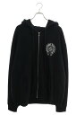 クロムハーツ Chrome Hearts サイズ:XL SWTSHRT HD ZIP LTD 東京限定バックホースシュージップアップパーカー(ブラック×シルバー...
