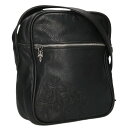 クロムハーツ Chrome Hearts TAKA BAG タカバッグ セメタリークロスパッチレザーショルダーバッグ(ブラック×シルバー)【211052】【O...