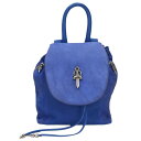 クロムハーツ Chrome Hearts IGGY MINI イギーミニ ダガー付きレザーバックパック(ブルー×シルバー)【111052】【SJ02】【小物】【中古】bb415#rinkan*B(4)