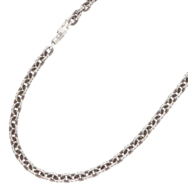 クロムハーツ Chrome Hearts サイズ:24inch PAPER CHAIN 24 ペーパーチェーン24inch シルバーネックレス(シルバー 43.35g)【311052】【SJ02】【小物】【中古】bb415#rinkan*B