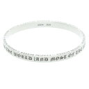 クロムハーツ Chrome Hearts BANGLE SPACER 6mm 6mmスペーサー シルバーブレスレット(シルバー 32.44g)【411052】...