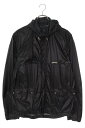 クロムハーツ Chrome Hearts サイズ:M フードクロスパッチナイロンジップブルゾン(ブラック×シルバー)【311052】【SJ02】【メンズ】【中古...