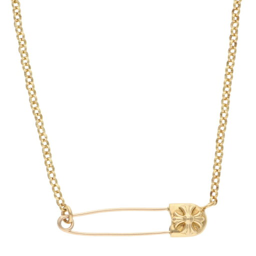 クロムハーツ Chrome Hearts サイズ:16inch 22K SAFETY PIN NECKLACE セーフティピン ゴールドネックレス(イエローゴールド 10.52g)【711052】【SJ02】【小物】【中古】bb17#rinkan*A クロムハーツ Chrome Hearts サイズ:16inch 22K SAFETY PIN NECKLACE セーフティピン ゴールドネックレス(イエローゴールド 10.52g)【711052】【SJ02】【小物】【中古】bb17#rinkan*A