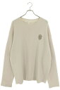クロムハーツ Chrome Hearts サイズ:XL REGULATOR ダガー刺繍カシミヤニット(ベージュ)【209052】【FK04】【メンズ】【中古】bb295#rinkan*B