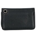 クロムハーツ Chrome Hearts CARD CASE グロメット付きレザーカードケース(ブラック×シルバー)【711052】【SJ02】【小物】【中古...