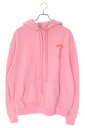 クロムハーツ Chrome Hearts サイズ:M SWTSHRT PLVR プルオーバーパーカー オンライン限定バックアーチロゴパーカー(ピンク)【811052】【GZ11】【メンズ】【中古】bb82#rinkan*B