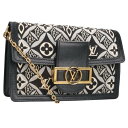 ルイヴィトン LOUISVUITTON M69992 ポルトフォイユ・ドーフィーヌ モノグラム・ジャガードショルダーバッグ(ブラック×ゴールド)【021052...