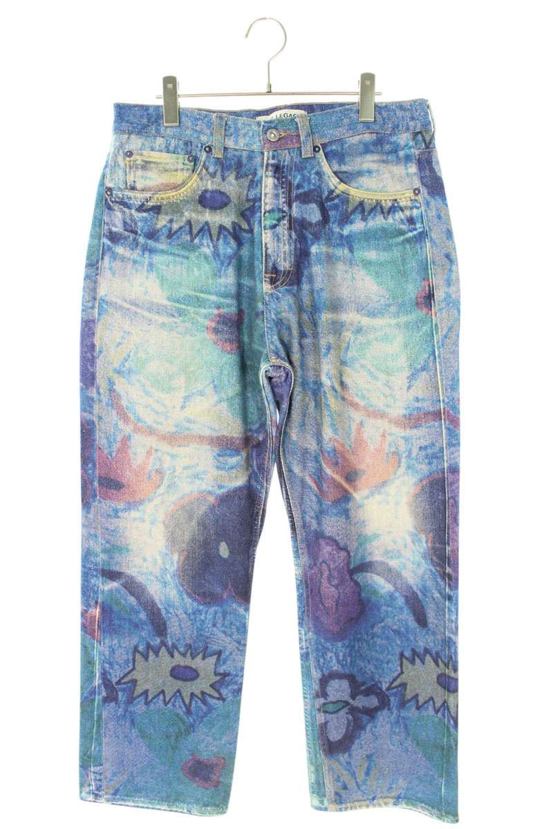 アワーレガシー OUR LEGACY サイズ:31インチ 22SS M2225TDC スリッドカットデジタルチャークフラワーデニムパンツ(インディゴ)【321052】【BS55】【メンズ】【中古】bb428#rinkan*B