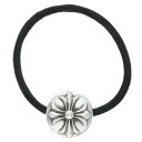 クロムハーツ Chrome Hearts HAIRBAND クロスボールボタンヘアゴム シルバーコンチョ(シルバー 総重量15.64g)【124052】【SJ02】【小物】【中古】bb406#rinkan*B(4)