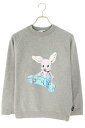 クリスチャンディオール Christian Dior サイズ:13 3SBM23SWEE キャラクタープリントスウェット(グレー)【421052】【BS99】【レディース】【中古】bb380#rinkan*B