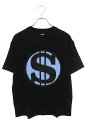 シークエル SEQUEL サイズ:M 24SS SQ-24SS-ST-01 ドルマークプリントTシャツ(ブラック×ブルー)【802052】【BS99】【メンズ】...