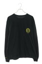 クロムハーツ Chrome Hearts サイズ:XL CH L S 1 STAFFバックホースシュープリント長袖カットソー(ブラック×イエロー)【821052...