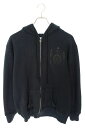 クロムハーツ Chrome Hearts サイズ:M SWTSHRT HD ZIP FOTI 裏地サーマルフォティバックプリントジップパーカー(ブラック)【609052】【GZ11】【メンズ】【中古】bb377#rinkan*B