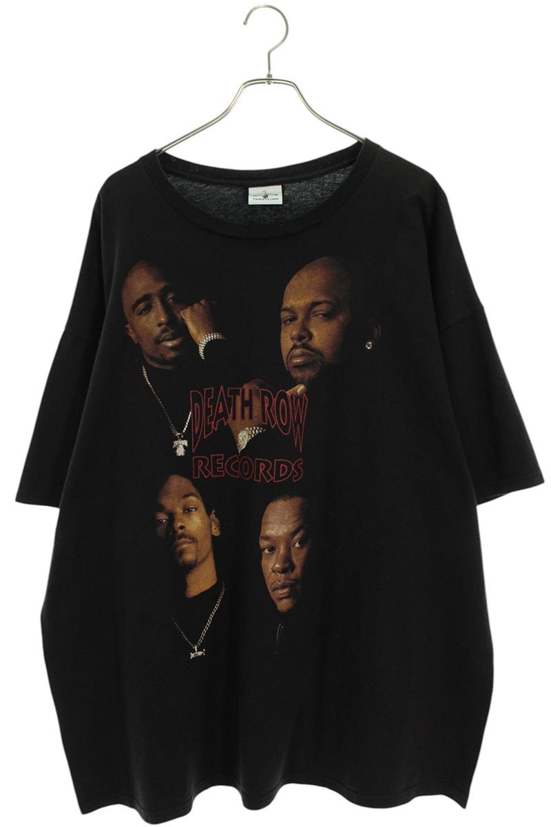 ヴィンテージ VINTAGE DEATH ROW RECORDS アーティストプリントTシャツ(ブラック)【102052】【SB01】【メンズ】【中古】bb51#rinkan*C