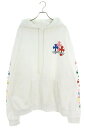 クロムハーツ Chrome Hearts サイズ:XXL MLTCOL CEM CRS HD PLVR マルチカラーセメタリークロスプリントプルオーバーパーカー...