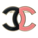 シャネル CHANEL B23C ココマークバイカラーブローチ(ブラック×ピンク 16.02g)【526052】【BS99】【小物】【中古】bb410#rin...