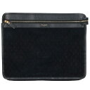 サンローランパリ SAINT LAURENT PARIS 582595 モノグラムクラッチバッグ(ブラック)【112052】【BS99】【小物】【中古】bb4...