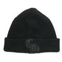 クロムハーツ Chrome Hearts WOOL WATCH CAP CHロゴ刺繍ビーニー帽子(ブラック)【102052】【GZ11】【小物】【中古】bb295#rinkan*C