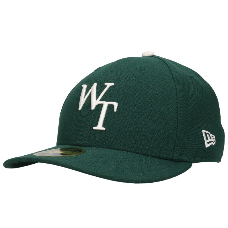 ダブルタップス WTAPS ×ニューエラ New Era サイズ:7.5 24SS 241NENED-HT01 ロゴ刺繍ベースボールキャップ(グリーン)【312052】【BS99】【小物】【中古】bb187#rinkan*B