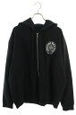 クロムハーツ Chrome Hearts サイズ:XXL SWTSHRT HD ZIP LTD マリブ限定バックホースシュージップアップパーカー(ブラック×シル...