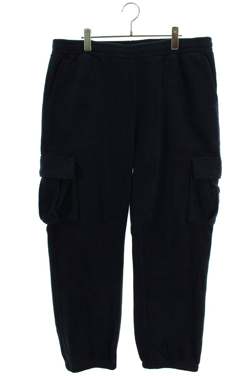 シュプリーム SUPREME サイズ:XL 18AW Polartec Cargo Pant ポーラテックフリースカーゴロングパンツ(ネイビー)【602052】【OM10】【メンズ】【中古】bb212#rinkan*B