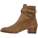サンローランパリ SAINT LAURENT PARIS サイズ:39 458793 ワイアットスエードヒールブーツ(ブラウン)【702052】【SB01】【メ...