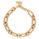 クロムハーツ Chrome Hearts サイズ:8LINK 22K PAPER E CHAIN ペーパーEチェーン ゴールドブレスレット(イエローゴールド)【...