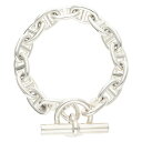 エルメス HERMES サイズ:15LINK Chaine d'Ancre MM シェーヌダンクルMMシルバーブレスレット(シルバー 57.01g)【21205...