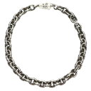 クロムハーツ Chrome Hearts サイズ:7inch PAPER CHAIN ペーパーチェーン シルバーブレスレット(シルバー 14.14g)【2120...