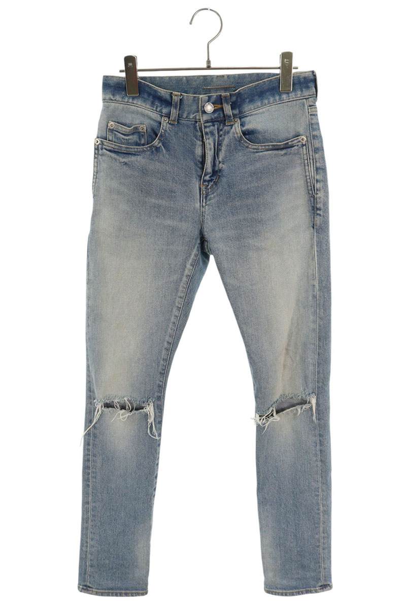 サンローランパリ 13AW Chain Destroyed Jeans 331631 Y686B