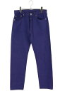 クロムハーツ Chrome Hearts サイズ:31インチ U VNTG JEAN BLK RED TAB クロスボールボタンウォッシュドデニムパンツ(パープ...