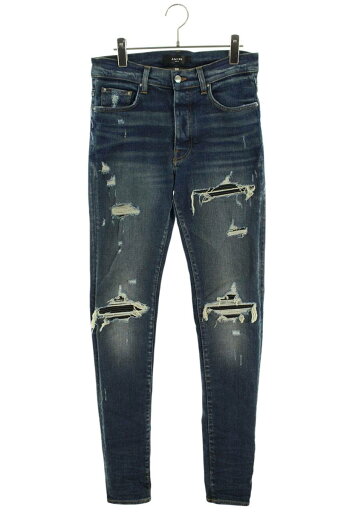 アミリ AMIRI サイズ:31インチ ダメージ加工スキニーデニムパンツ(インディゴ)【612052】【OM10】【メンズ】【中古】bb356#rinkan*B アミリ AMIRI サイズ:31インチ ダメージ加工スキニーデニムパンツ(インディゴ)【612052】【OM10】【メンズ】【中古】bb356#rinkan*B