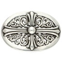クロムハーツ Chrome Hearts BUCKL OVAL CROSS1.5 1.5クラシックオーバルクロス オールドシルバーバックル(シルバー 130....