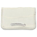 クロムハーツ Chrome Hearts CARD CASE ALGTR グロメット付きアリゲーターレザーカードケース(ホワイト×シルバー)【512052】【...