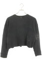 クロムハーツ Chrome Hearts サイズ:M Y NOT クロスパッチサーマル長袖カットソー(ブラック)【612052】【SJ02】【メンズ】【中古】b...