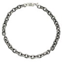 クロムハーツ Chrome Hearts サイズ:8inch PAPER CHAIN ペーパーチェーン シルバーブレスレット(シルバー 12.65g)【8120...