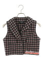 シャネル CHANEL サイズ:36 P71277V62646 マルチワッペン装飾 クロップドベスト(ピンク×ブラック)【912052】【BS99】【メンズ】【...