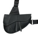 ディオール DIOR SADDLE サドル 1ADP0093YKK レザーショルダーバッグ(ブラック)【812052】【SB01】【小物】【中古】bb429#...