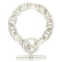エルメス HERMES サイズ:12LINK Chaine d'Ancre TGM シェーヌダンクルTGMシルバーブレスレット(シルバー 106.77g)【12...