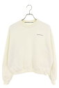 アレキサンダーワン ALEXANDER WANG サイズ:XXS スモールロゴプリントスウェット(ホワイト)【912052】【BS99】【レディース】【中古】bb51#rinkan*B