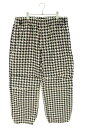 バーバリー Burberry サイズ:L 8082033 千鳥格子柄トラウザーロングパンツ(ベージュ×ブラック)【912052】【BS55】【メンズ】【中古】bb380#rinkan*S