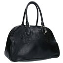 クロムハーツ Chrome Hearts GYM MD ジムバッグ 現行型CHチャーム付きミディアムレザーハンドバッグ(ブラック×シルバー)【912052】【...