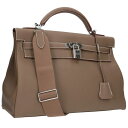 エルメス HERMES サイズ:42 マキシケリー42 B刻印 SV金具 エトゥープ トゴショルダーバッグ(グレー調)【912052】【GZ11】【小物】【中古...