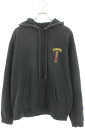 クロムハーツ Chrome Hearts サイズ:L SWTSHRT HD PLVR CHグラデーションプリントプルオーバーパーカー(ブラック×オレンジ)【609052】【GZ11】【メンズ】【中古】bb349#rinkan*B