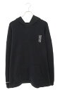 クロムハーツ Chrome Hearts サイズ:L Y NOT ロゴ刺繍プルオーバーパーカー(ブラック×シルバー)【122052】【SS13】【メンズ】【中古】bb310#rinkan*B