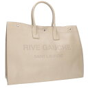 サンローランパリ SAINT LAURENT PARIS リヴゴーシュ 587273 エンボスロゴレザートートバッグ(ベージュ)【122052】【BS55】【...