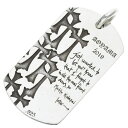 クロムハーツ Chrome Hearts D TAG LRG LTD ラージドッグタグ 青山限定ラージドッグタグネックレストップ(シルバー 29.51g)【222052】【SJ02】【小物】【中古】bb349#rinkan*B(4)
