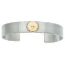 ゴローズ goro's サイズ:M 平打ちブレス M ブレスレット(シルバー×ゴールド 32.33g)【103052】【HJ08】【小物】【中古】bb153#r...