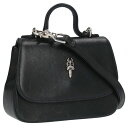 クロムハーツ Chrome Hearts TEENER ダガー装飾2WAYショルダーバッグ(ブラック×シルバー)【322052】【SJ02】【小物】【中古】b...